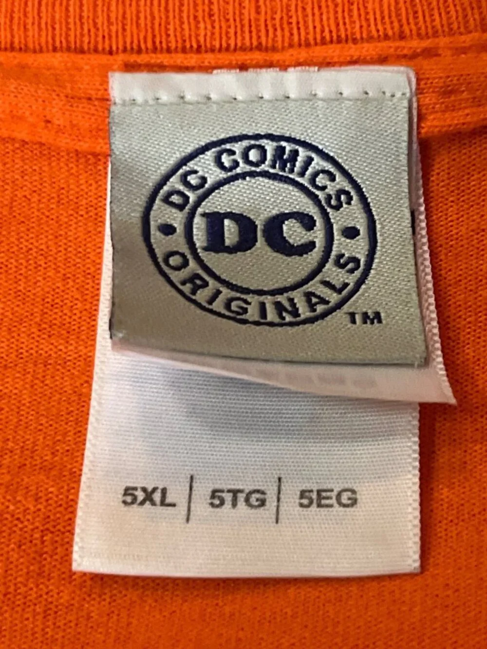 DC Comics Aquaman Graphic T-Shirt 5XL Big Man 100% Cotton Used